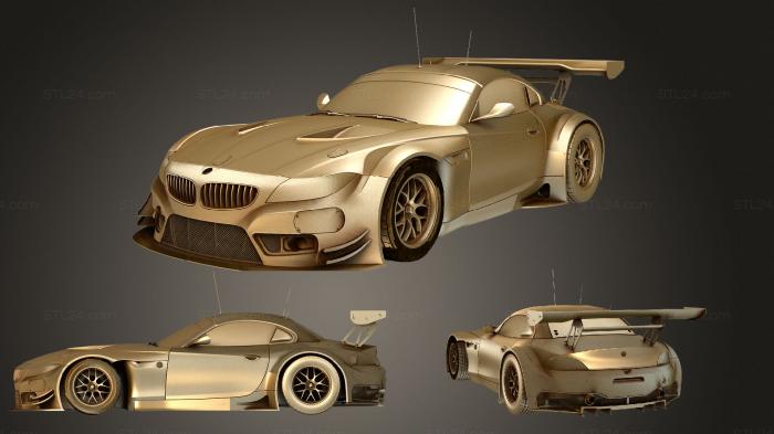 Автомобили и транспорт (BMW Z4GT3, CARS_0817) 3D модель для ЧПУ станка